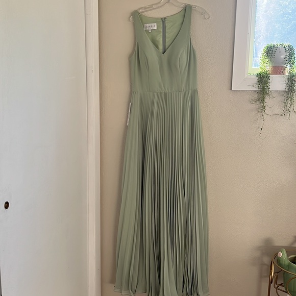 Azazie dusty sage bridesmaid dress - Picture 6 of 6
